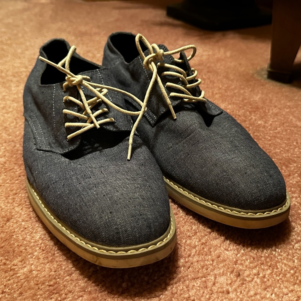 Denim Oxford shoes for men